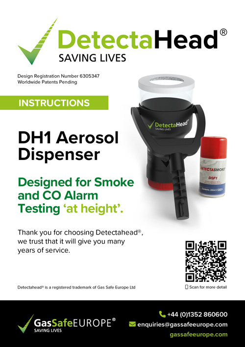 DetectaHead Aerosol Dispenser (DH1) Instructions