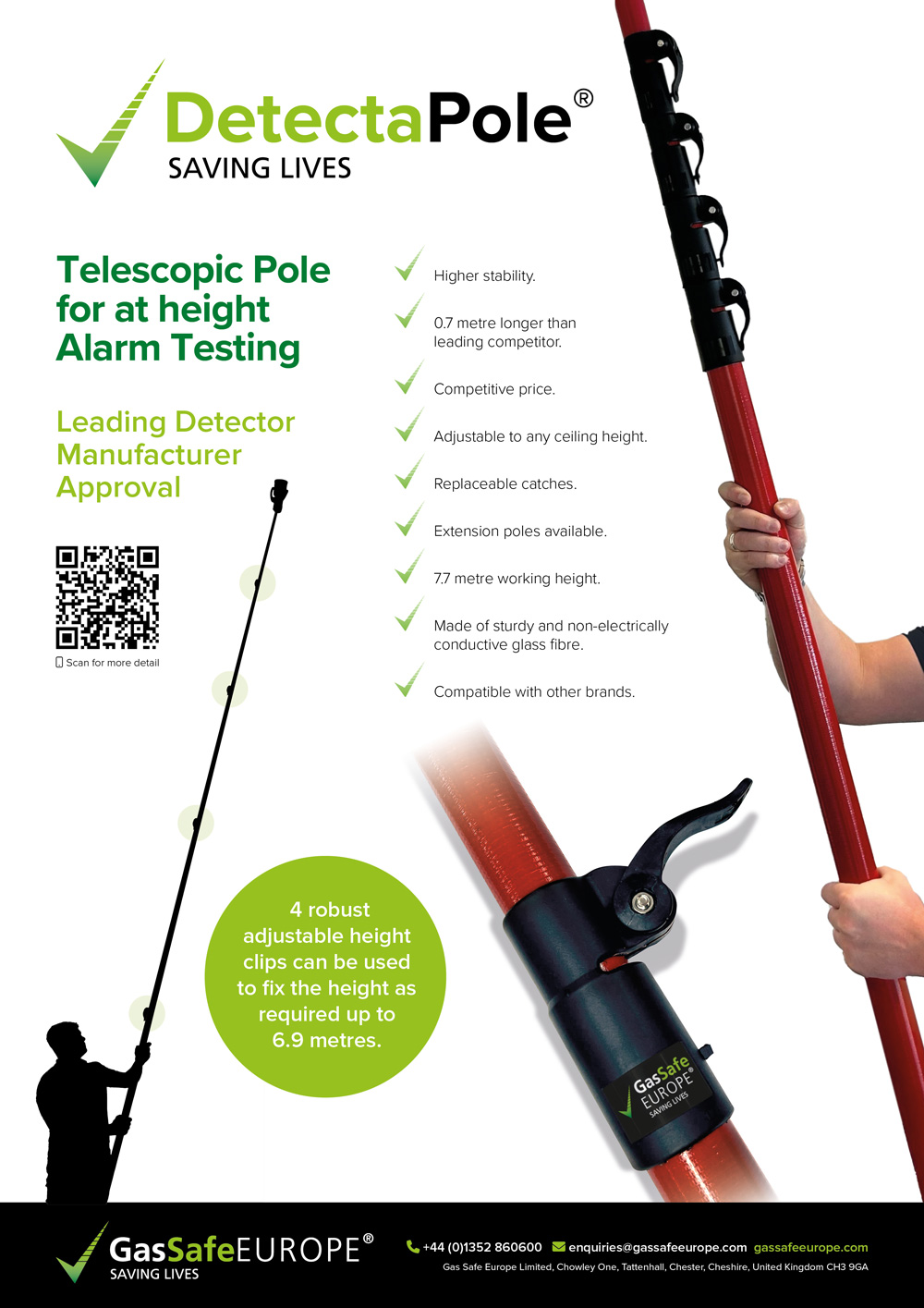 DetectaPole Telescopic Pole (DP1) Leafelt